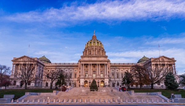 Capital building on a clear day